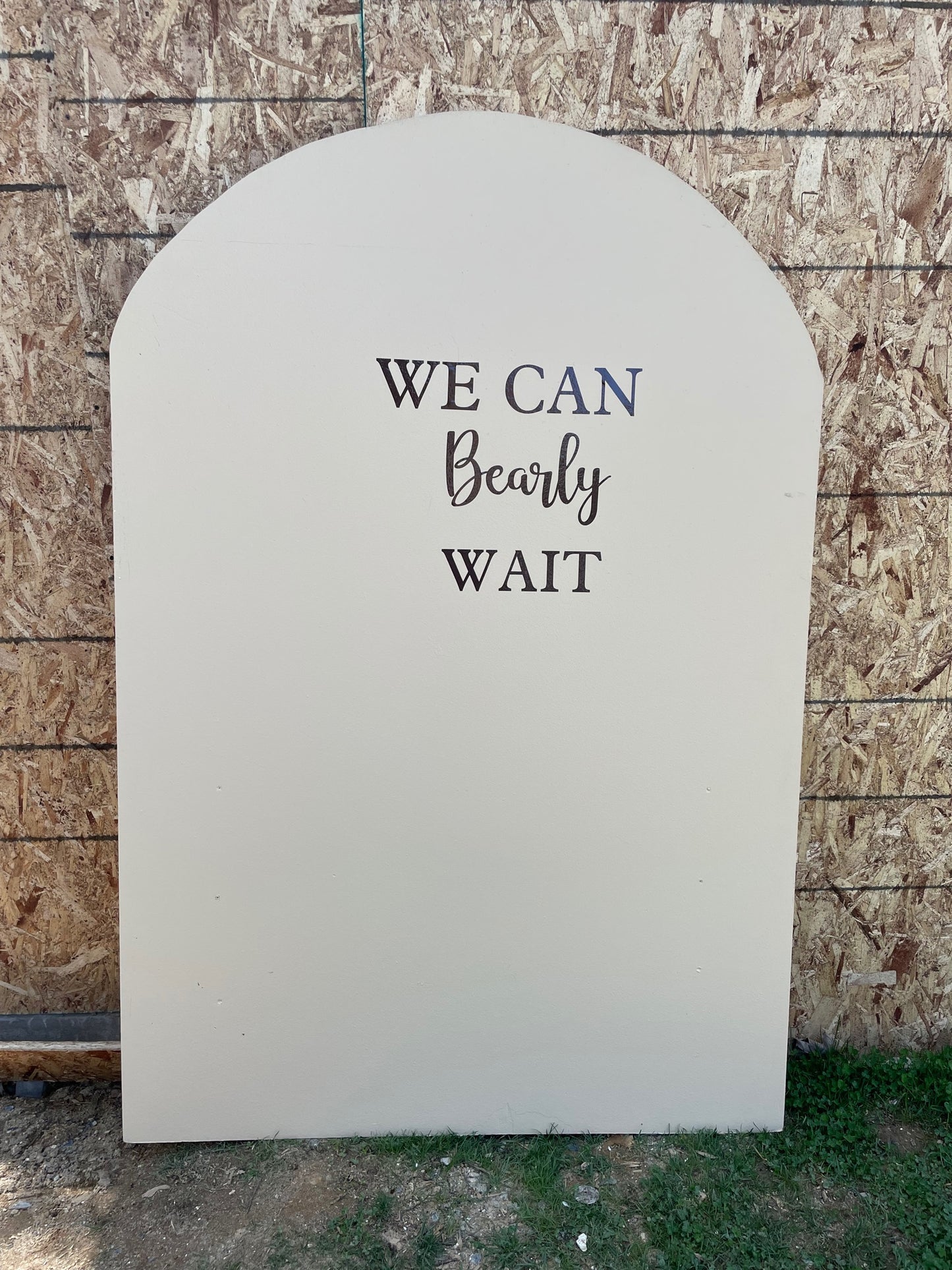 Custom Wooden Backdrop Panel Rental