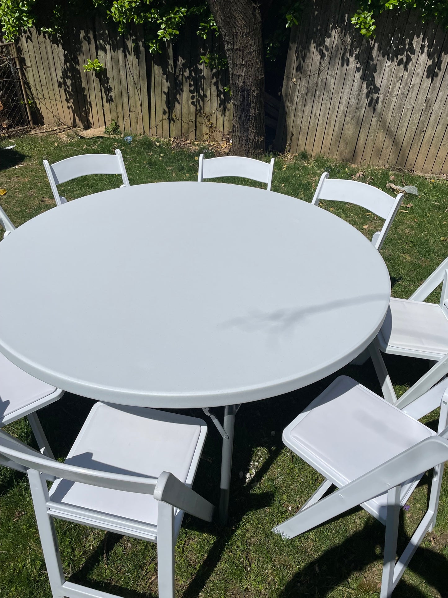 60" Round Folding Table Rental