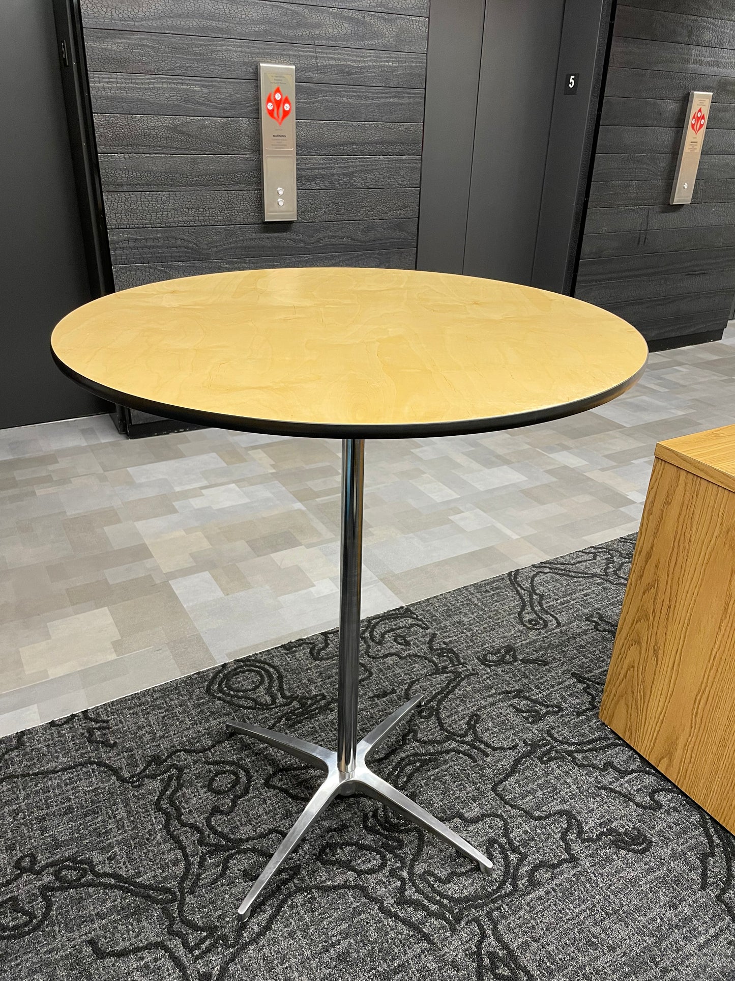 36'' Round Wood Cocktail Table