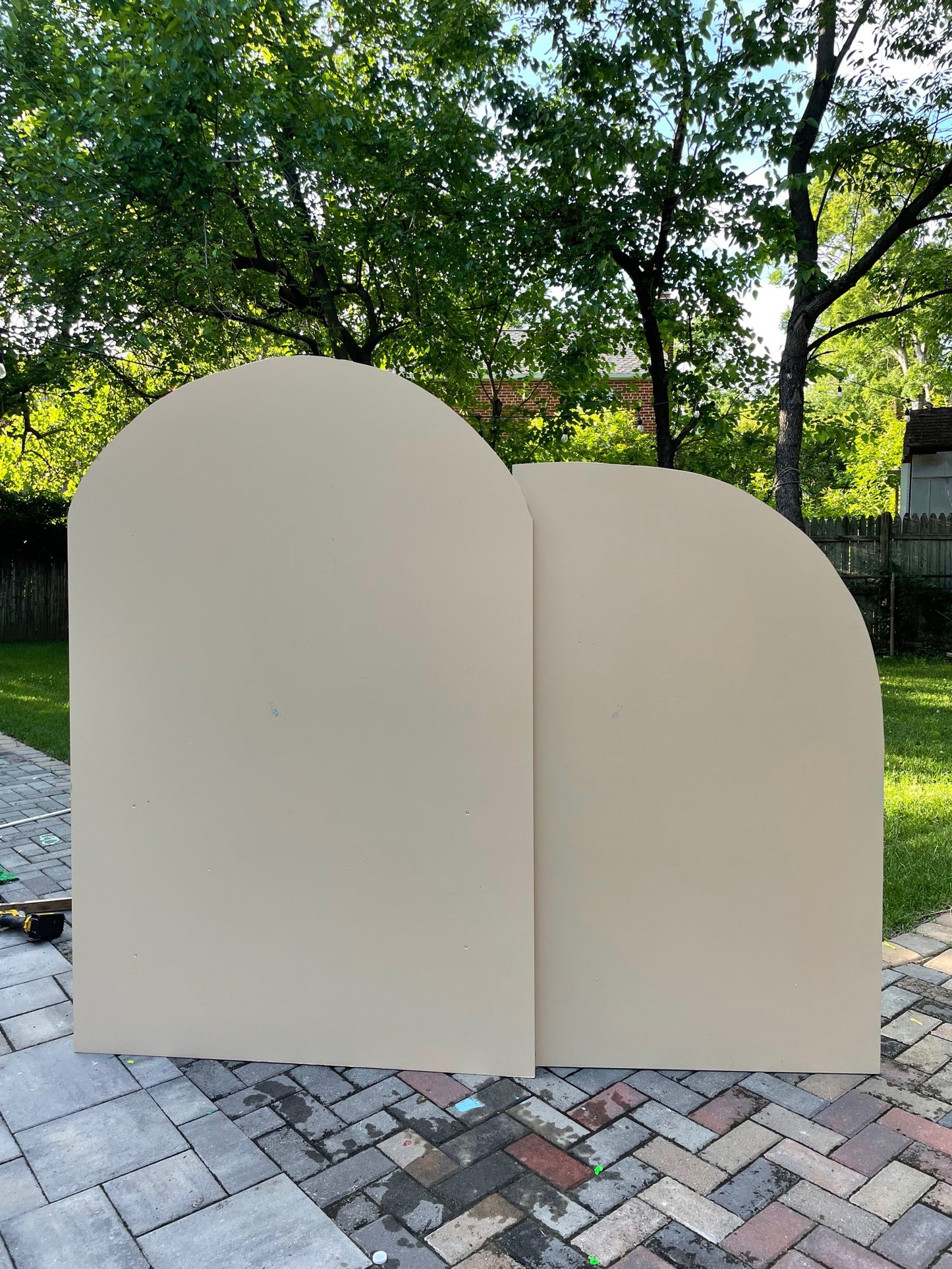 Custom Wooden Backdrop Panel Rental