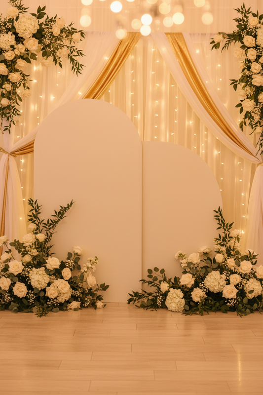 Custom Wooden Backdrop Panel Rental