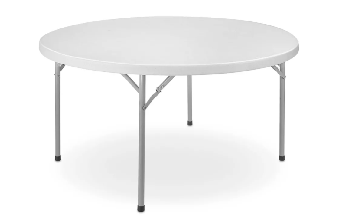 60" Round Folding Table Rental