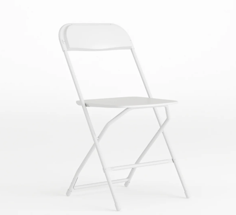 White Plastic Folding Chair Rental