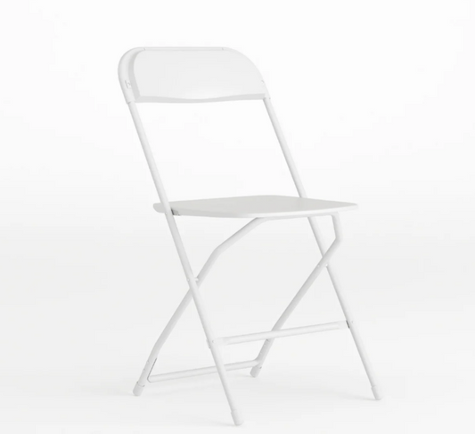 White Plastic Folding Chair Rental